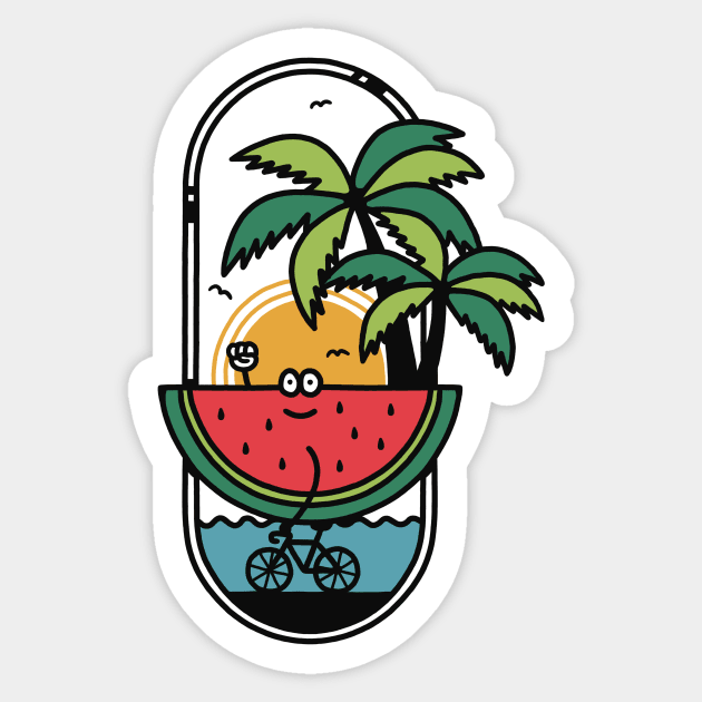 Summer Ride Sticker by prawidana